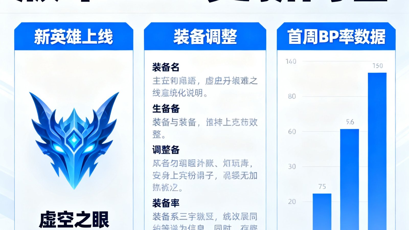 版本13.6更新，新英雄虚空之眼上线，装备调整及首周BP率数据